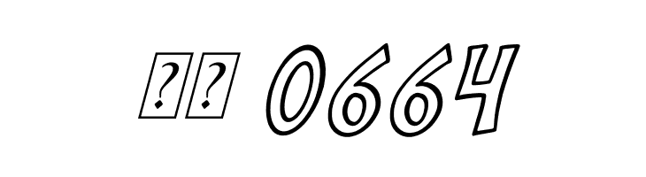 Cilok There Outline Italic  Скачать бесплатные шрифты