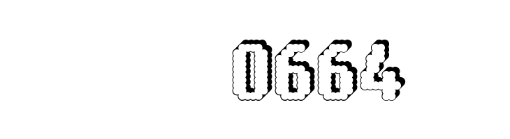 14 LED Rised Black  Скачать бесплатные шрифты