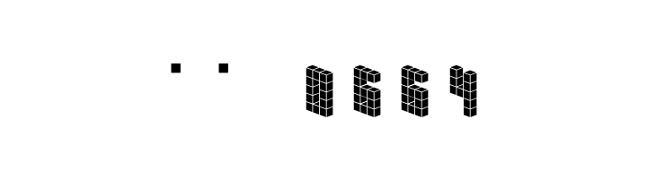 DemonCubicBlockFont Tile  Скачать бесплатные шрифты