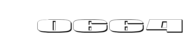 U.S.A. Shadow  Скачать бесплатные шрифты