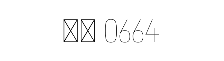 ZF2334 Squarish Hairline  Скачать бесплатные шрифты