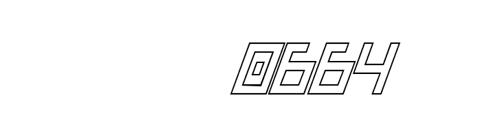 Bionic Type Out Italic  Скачать бесплатные шрифты