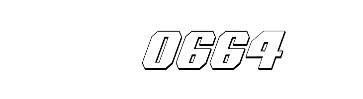 Voortrekker 3D Condensed Italic  Скачать бесплатные шрифты