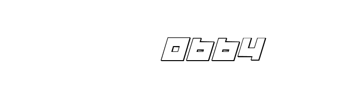 Flight Corps 3D Italic  Скачать бесплатные шрифты