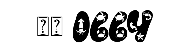 Ocean Animal  Скачать бесплатные шрифты