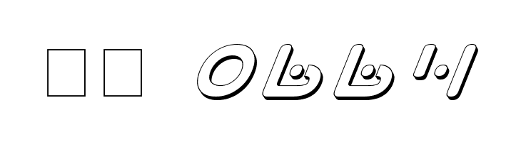 Planet X Shadow Italic  Скачать бесплатные шрифты