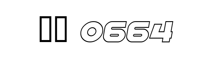 SF Distant Galaxy Outline Italic  Скачать бесплатные шрифты