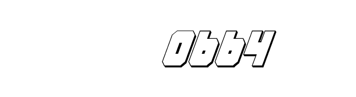 Alpha Taurus 3D Italic  Скачать бесплатные шрифты