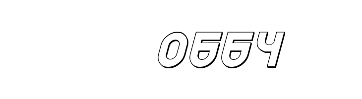 Trek Trooper 3D Italic  Скачать бесплатные шрифты