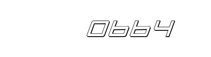 Quasitron 3D Italic  Скачать бесплатные шрифты