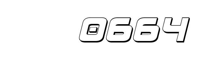 Exedore 3D Italic  Скачать бесплатные шрифты