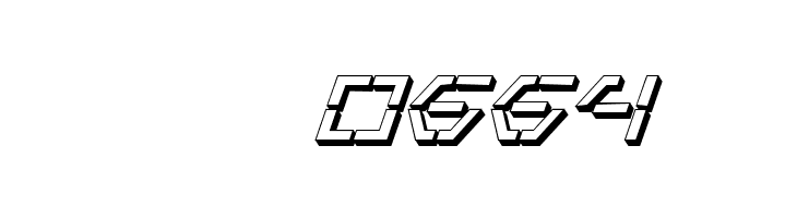 Zeta Sentry 3D Italic  Скачать бесплатные шрифты