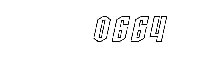 SF Archery Black Outline Oblique  Скачать бесплатные шрифты