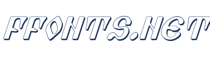 Piper Pie 3D Italic font — Lorem ipsum body text preview