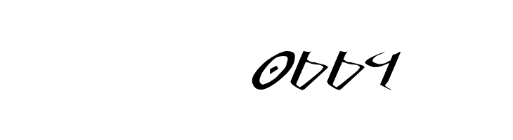 Xaphan II Expanded Italic  Скачать бесплатные шрифты