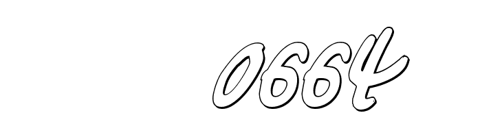 Buttons the Bear 3D Italic  Скачать бесплатные шрифты