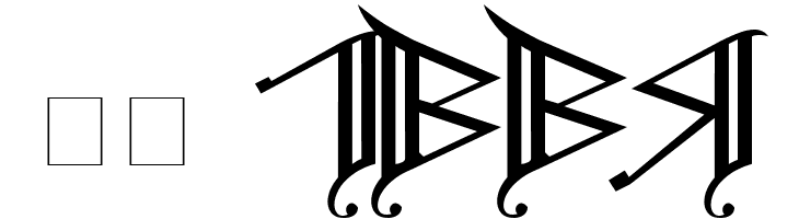 Cirth Erebor Caps 2  Скачать бесплатные шрифты