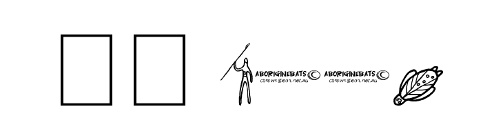 Aboriginebats 2  Скачать бесплатные шрифты