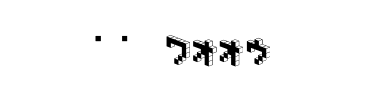 DemonCubicBlock NKP Black  Скачать бесплатные шрифты