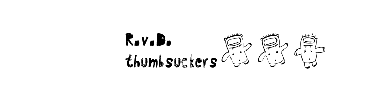 RvD_THUMBSUCKERS  Скачать бесплатные шрифты