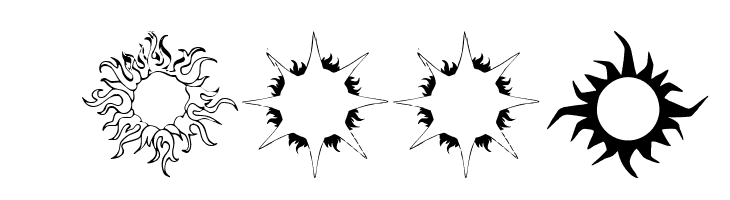 Flaming Stars  Splatters  Скачать бесплатные шрифты