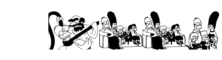 Simpsons MmmmFont  Скачать бесплатные шрифты