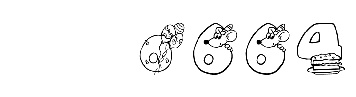 BirthdayDigits  Скачать бесплатные шрифты