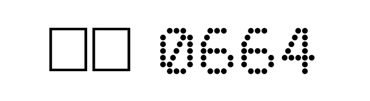 DotMatrix Regular  Скачать бесплатные шрифты