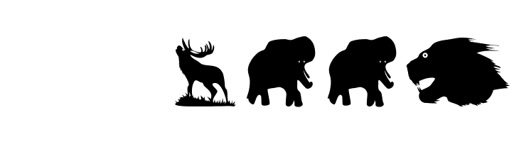 LandAnimals  Скачать бесплатные шрифты