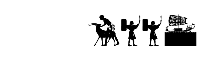 EgyptianSilhouettes  Скачать бесплатные шрифты