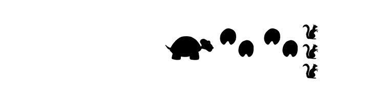 AnimalShadowsDrei  Скачать бесплатные шрифты