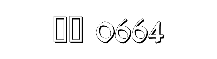 TypographerGotisch Schatten  Скачать бесплатные шрифты