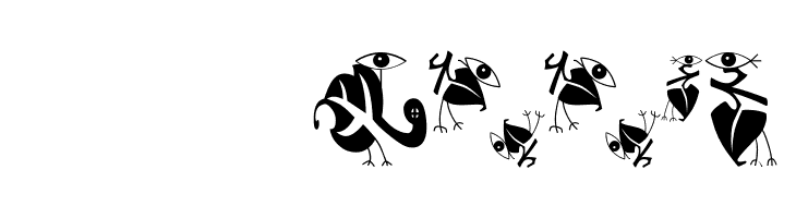 KleinsBirdsNoTen  Скачать бесплатные шрифты