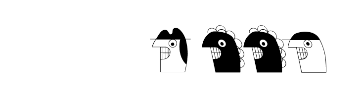 MKartoonKoepfe  Скачать бесплатные шрифты