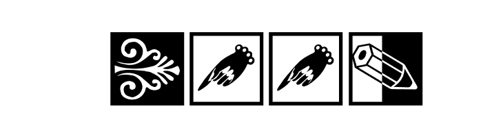 BlackWhiteSigns  Скачать бесплатные шрифты