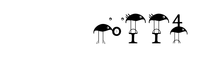 BirdsWithTypes  Скачать бесплатные шрифты