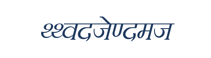 Kruti Dev 100  Italic font — Lorem ipsum body text preview