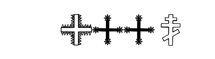 Crosses  Скачать бесплатные шрифты