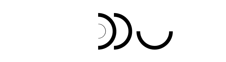 HalfCircleAlphabetXP  Скачать бесплатные шрифты