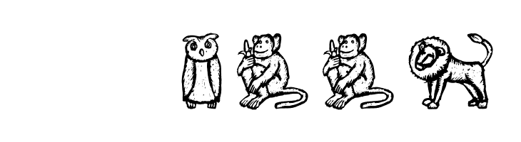 WoodcutAnimals  Скачать бесплатные шрифты