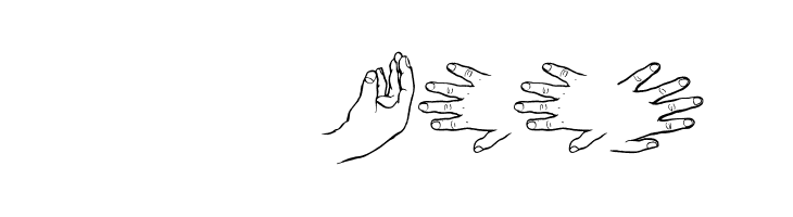 HandsUp  Скачать бесплатные шрифты