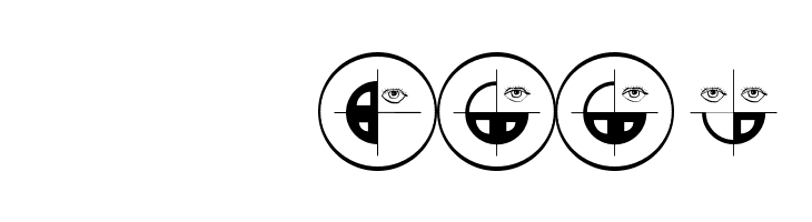 SchiessScheibeUndAuge  Скачать бесплатные шрифты