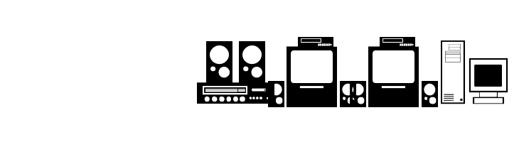 ArtsyParts Dingbats JL  Скачать бесплатные шрифты