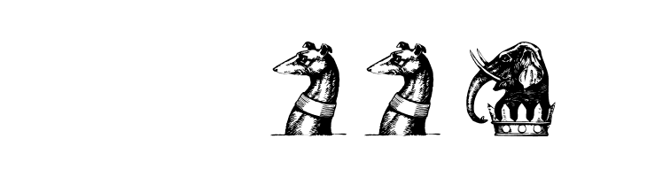 HeraldryPartsOne  Скачать бесплатные шрифты