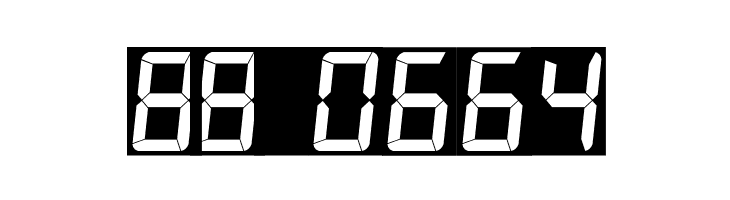 7LED italic  Скачать бесплатные шрифты