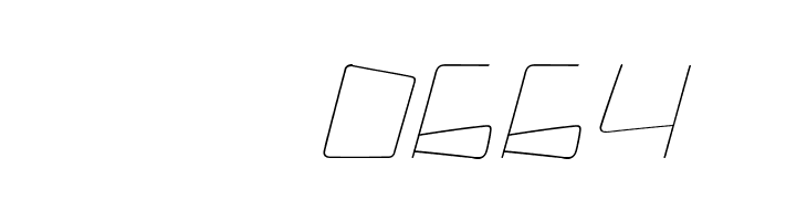 Kuppel Extra-expanded Thin Italic  Скачать бесплатные шрифты