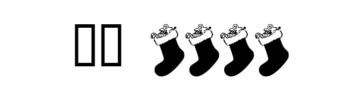Chausettes de Noel  Скачать бесплатные шрифты