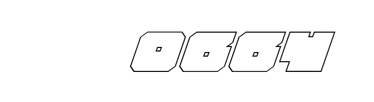 Anakefka Outline Italic  Скачать бесплатные шрифты