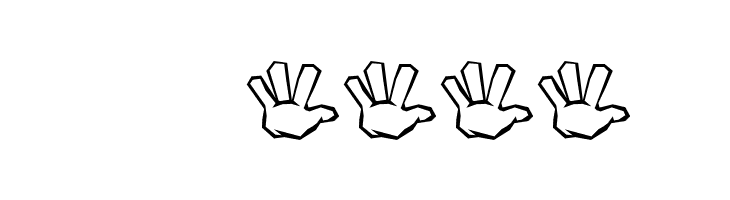 ZOE GERMANY Fingeralphabet Graffiti  Скачать бесплатные шрифты