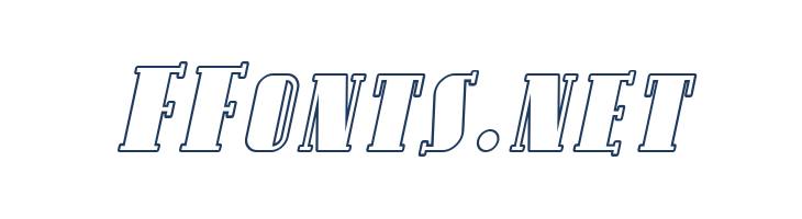 SF Avondale SC Outline Italic font — Lorem ipsum body text preview